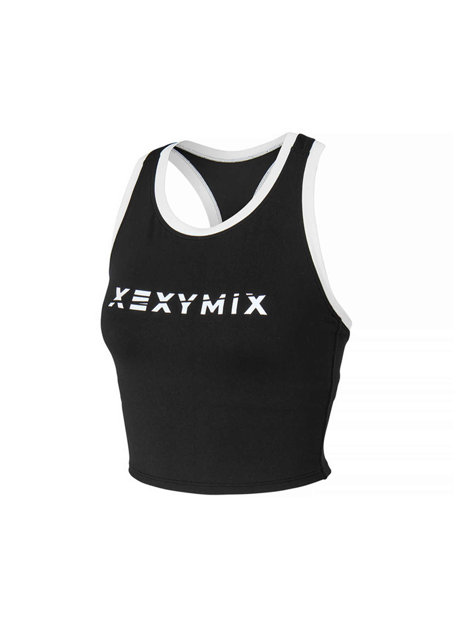 Sporty Logo Color Block Bra Top