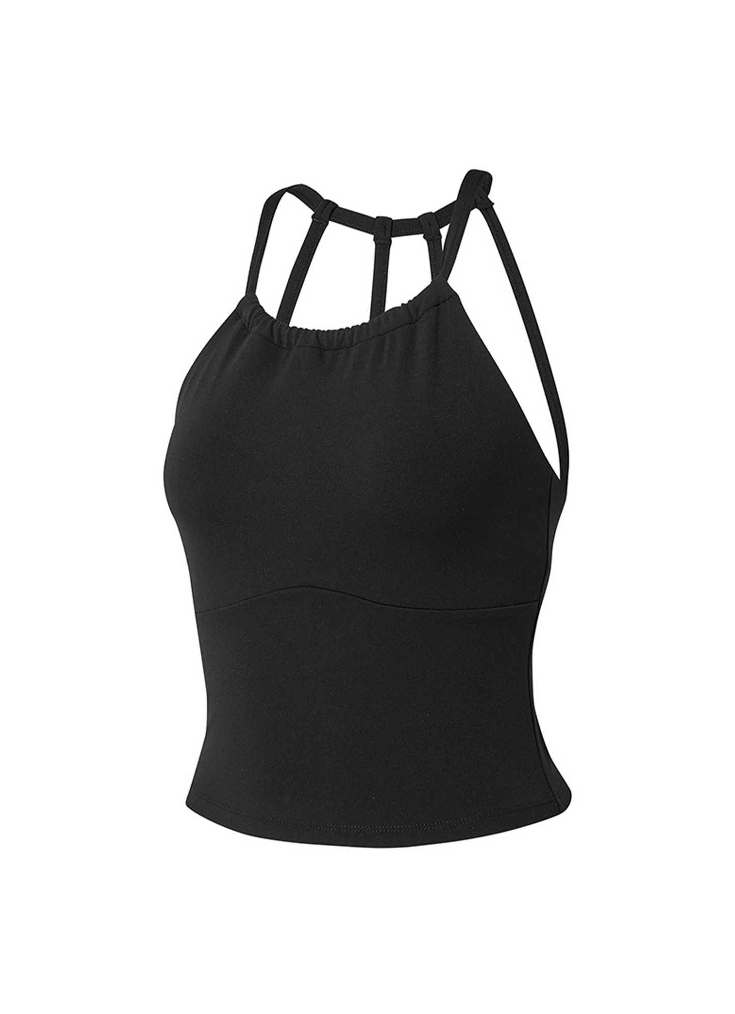 Black Label Signature Power Rise Halter Neck Crop Top