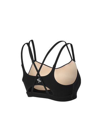 Black Label Signature Power Rise Padded Strap Sports Bra