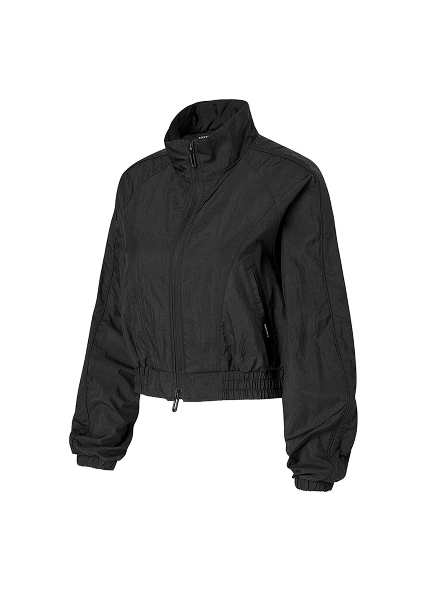 Light Woven Piping Crop Jacket