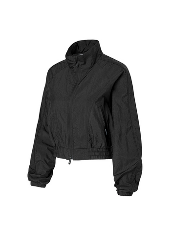 Light Woven Piping Crop Jacket