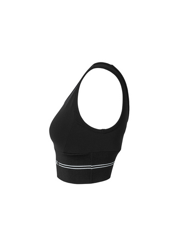 Black Label Signature Power Rise Logo Banding Sports Bra