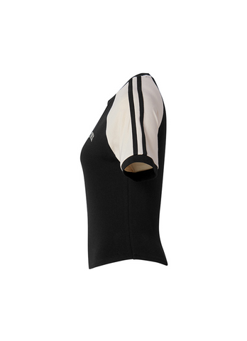 Raglan Color Block Crop Short Sleeve