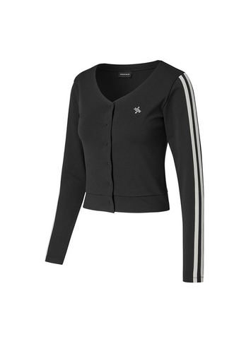 Eco Dex Color Block Crop Cardigan
