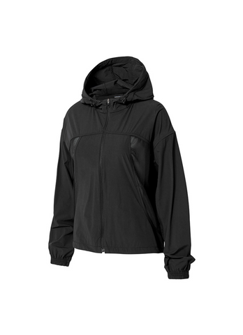 Airy Mesh Hood Crop Windbreaker