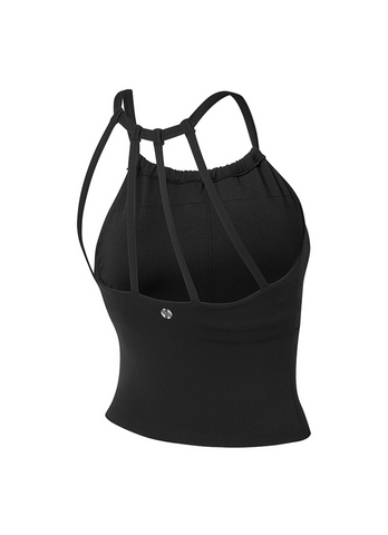 Black Label Signature Power Rise Halter Neck Crop Top
