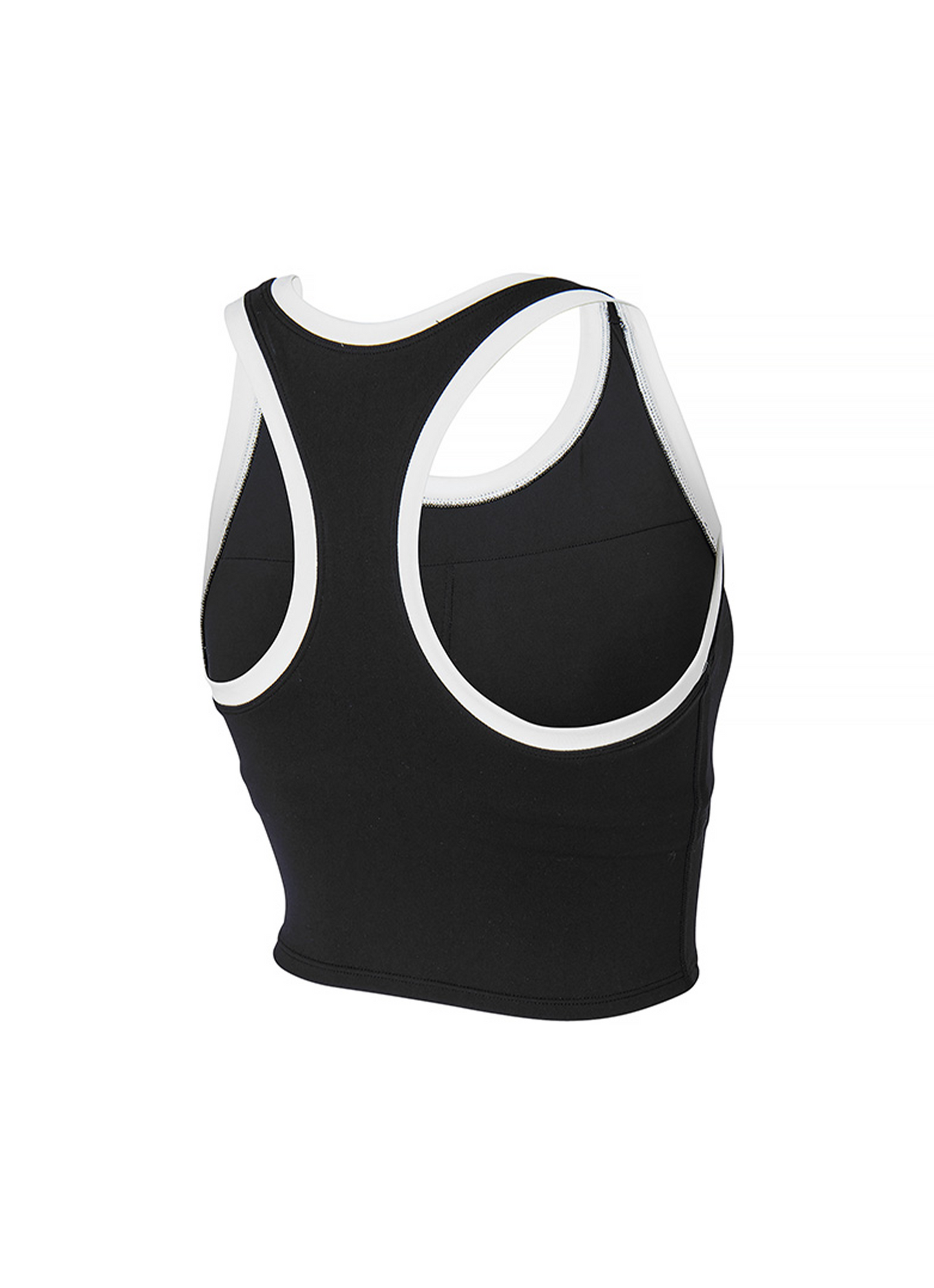 Sporty Logo Color Block Bra Top