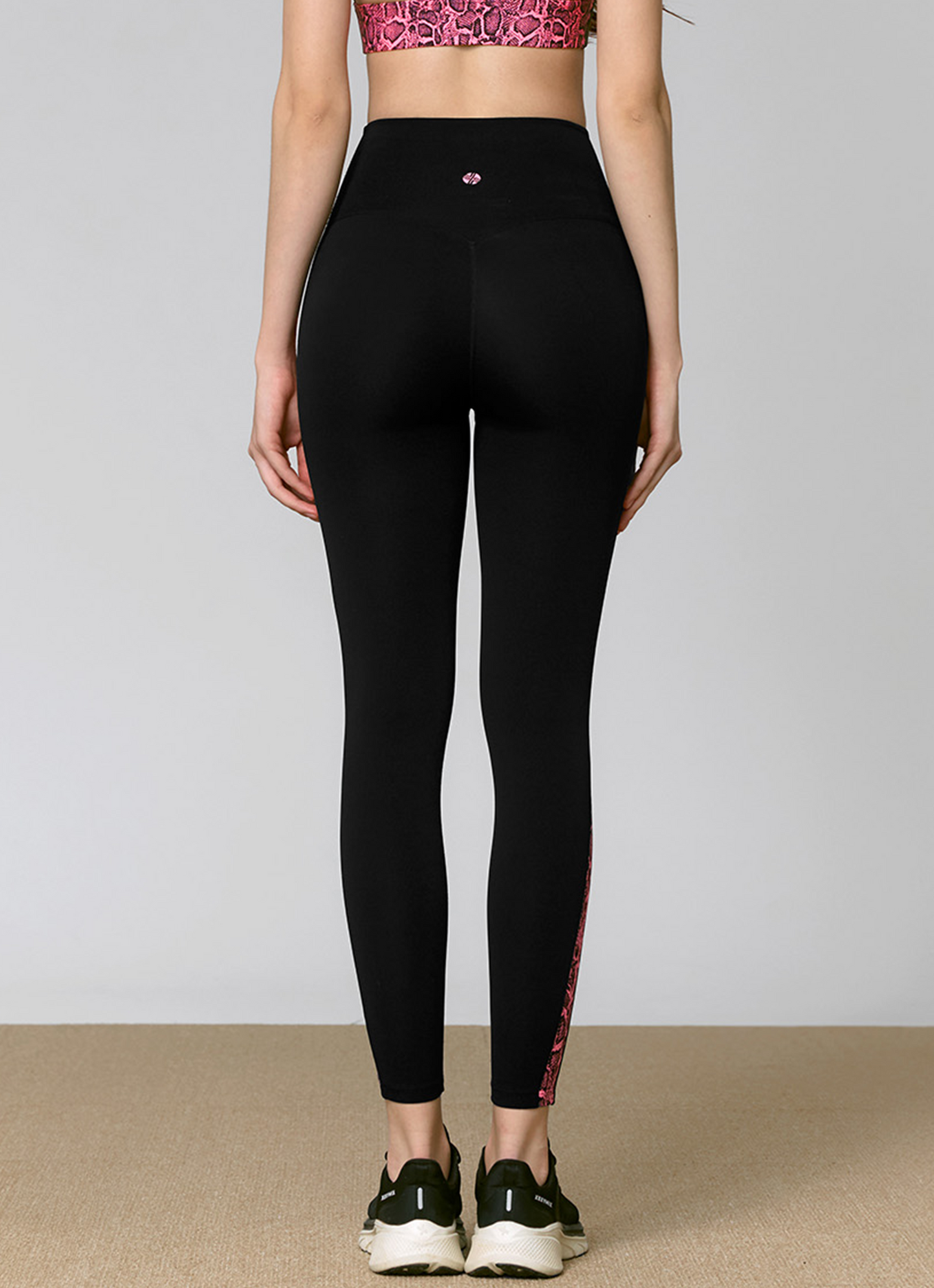 Black Label Signature Power Rise Python Colorblock Leggings