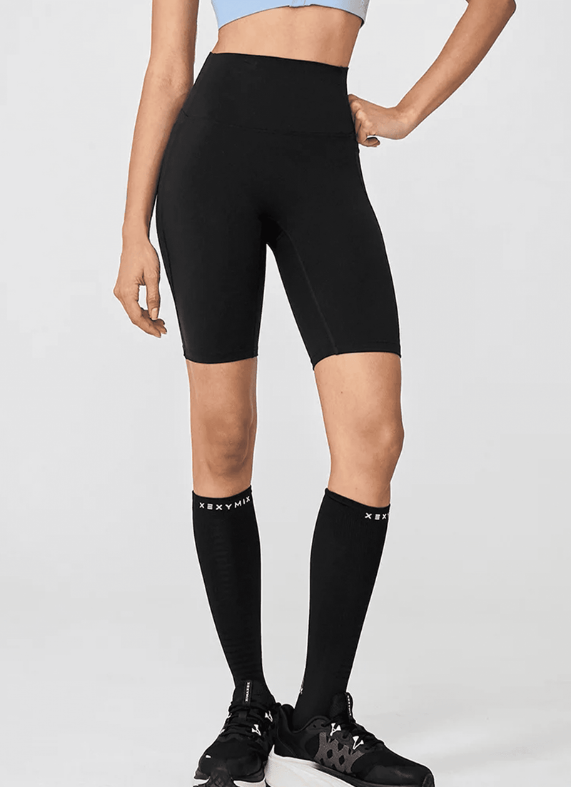 RX Black label signature 360N Pocket Leggings 4.5 Shorts in Black