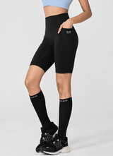 RX Black label signature 360N Pocket Leggings 4.5 Shorts in Black