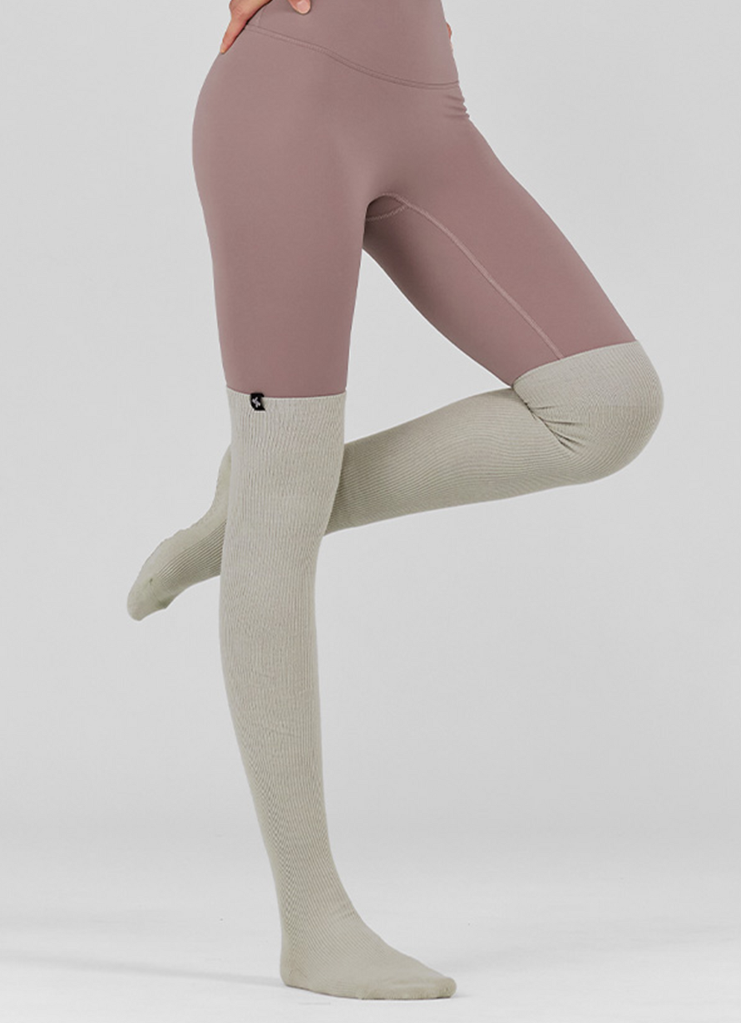 Non-slip Ribbed Over Knee Socks