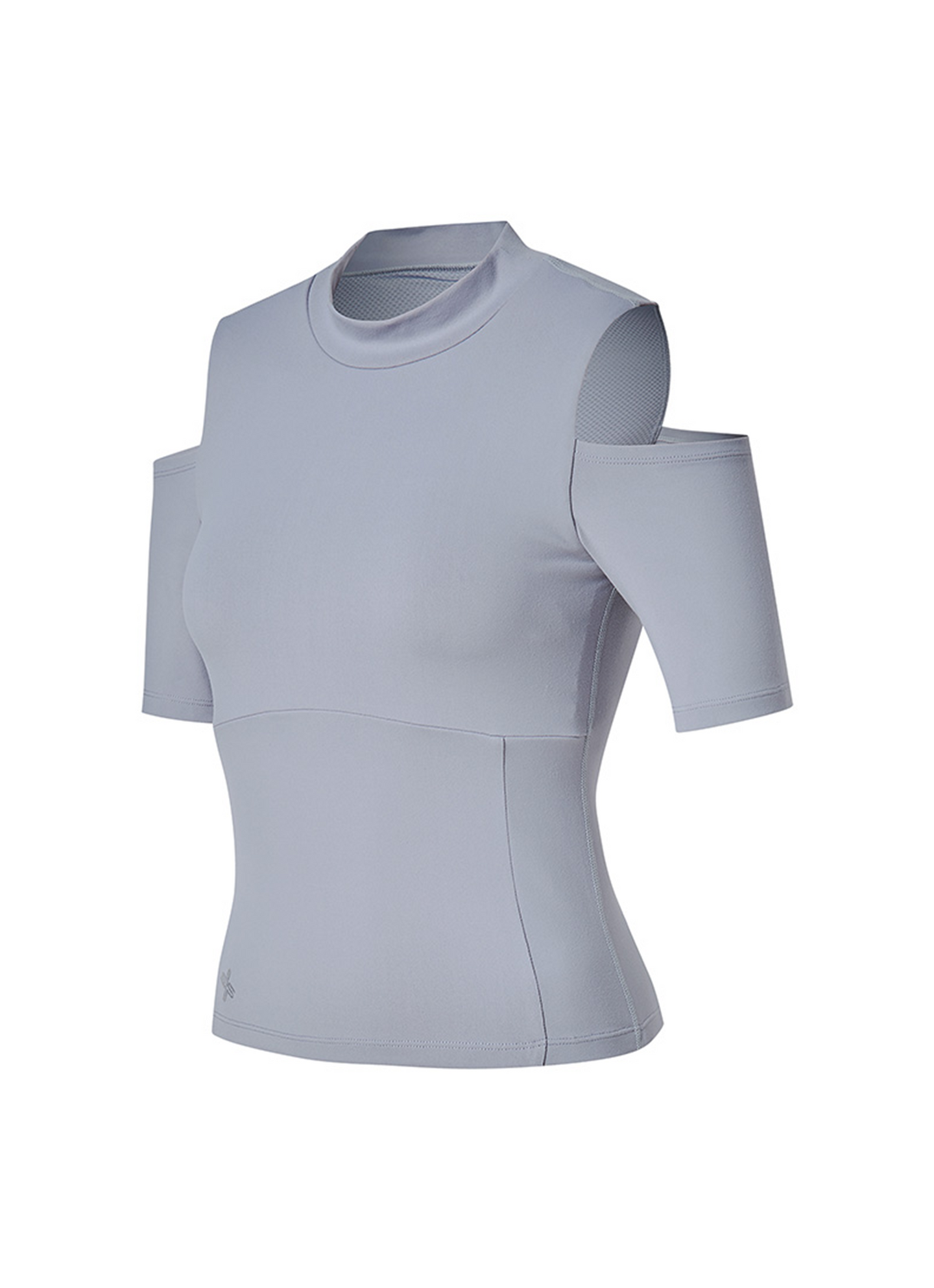 Cotton-Like Shoulder Cut-Out Sleeve Top