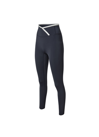 Overlap Color Combination Line Leggings