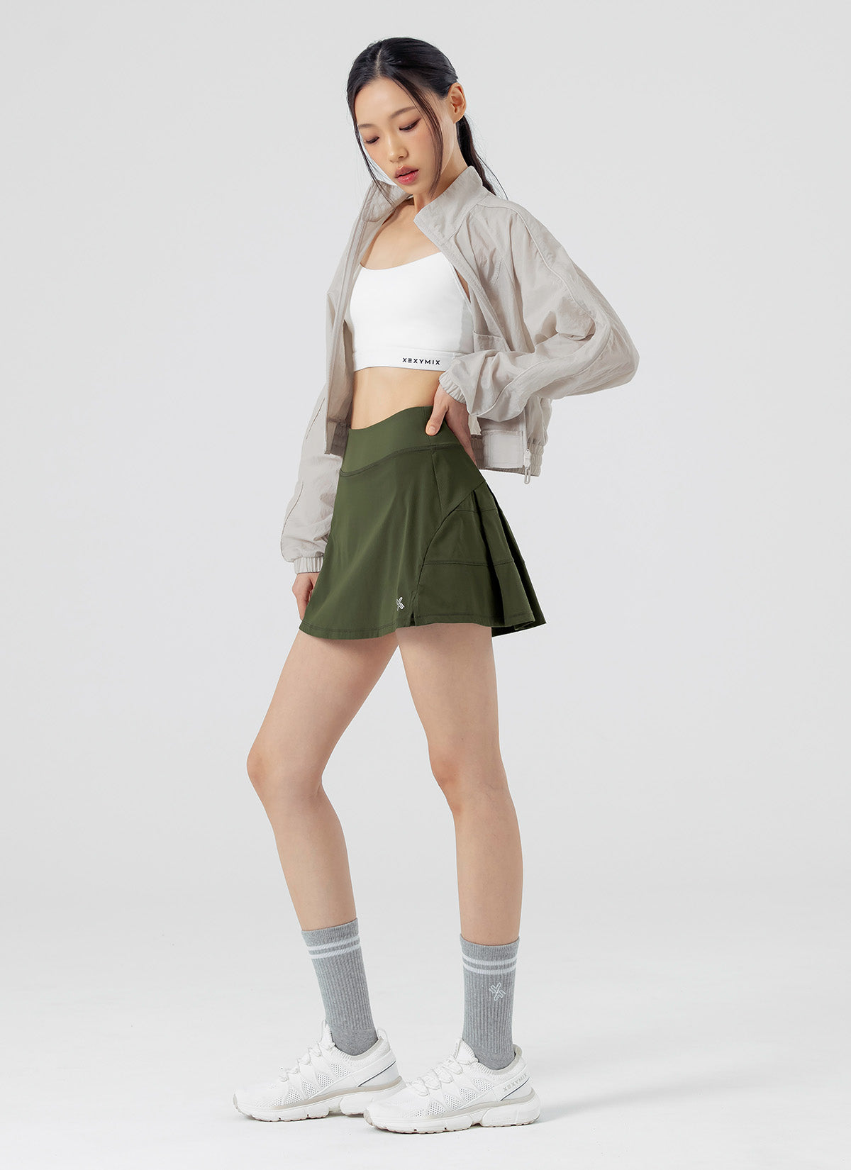 Back Pleats 2-in-1 Skirts