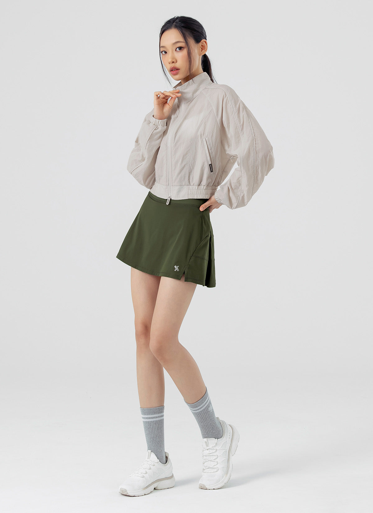 Back Pleats 2-in-1 Skirts