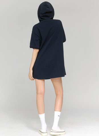 Cozy Two Button Hoodie One-piece