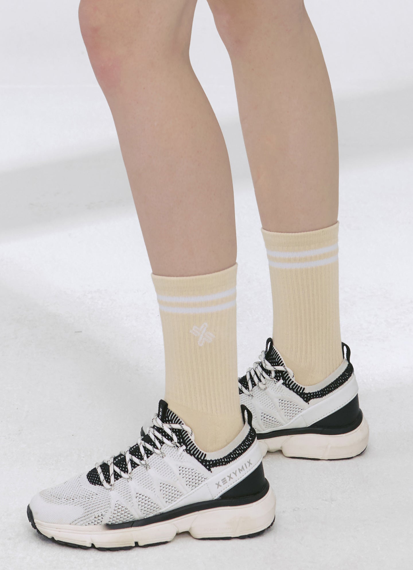 Fresh Double Line Crew Socks