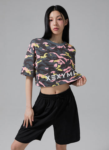 Camouflage Crop Short Camo
