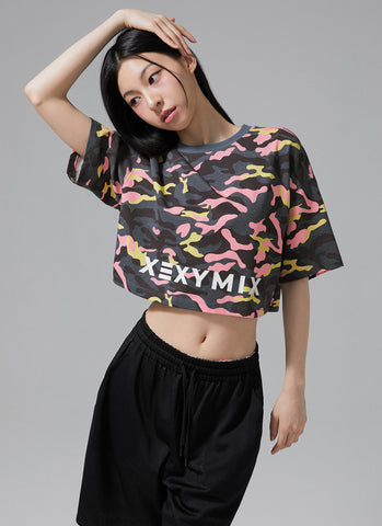 Camouflage Crop Short Camo