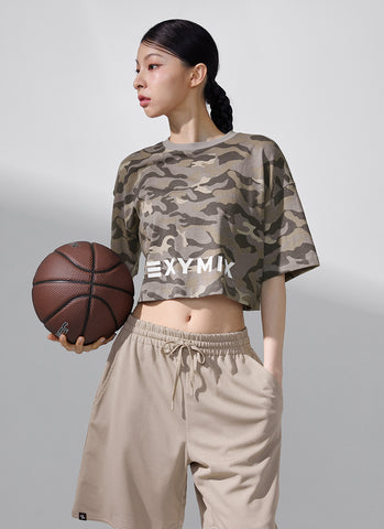 Camouflage Crop Short Camo