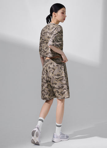 Camouflage Crop Short Camo