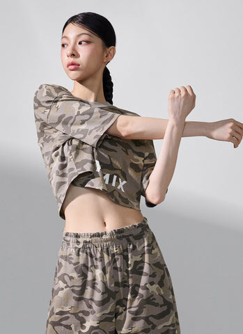 Camouflage Crop Short Camo
