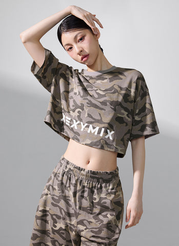 Camouflage Crop Short Camo
