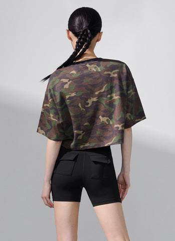 Camouflage Crop Short Camo