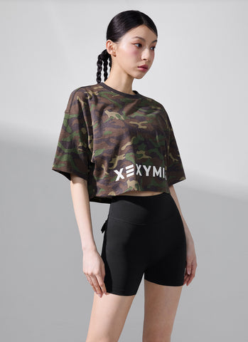 Camouflage Crop Short Camo