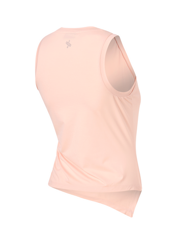 Unbalanced Side Shirring Sleeveless