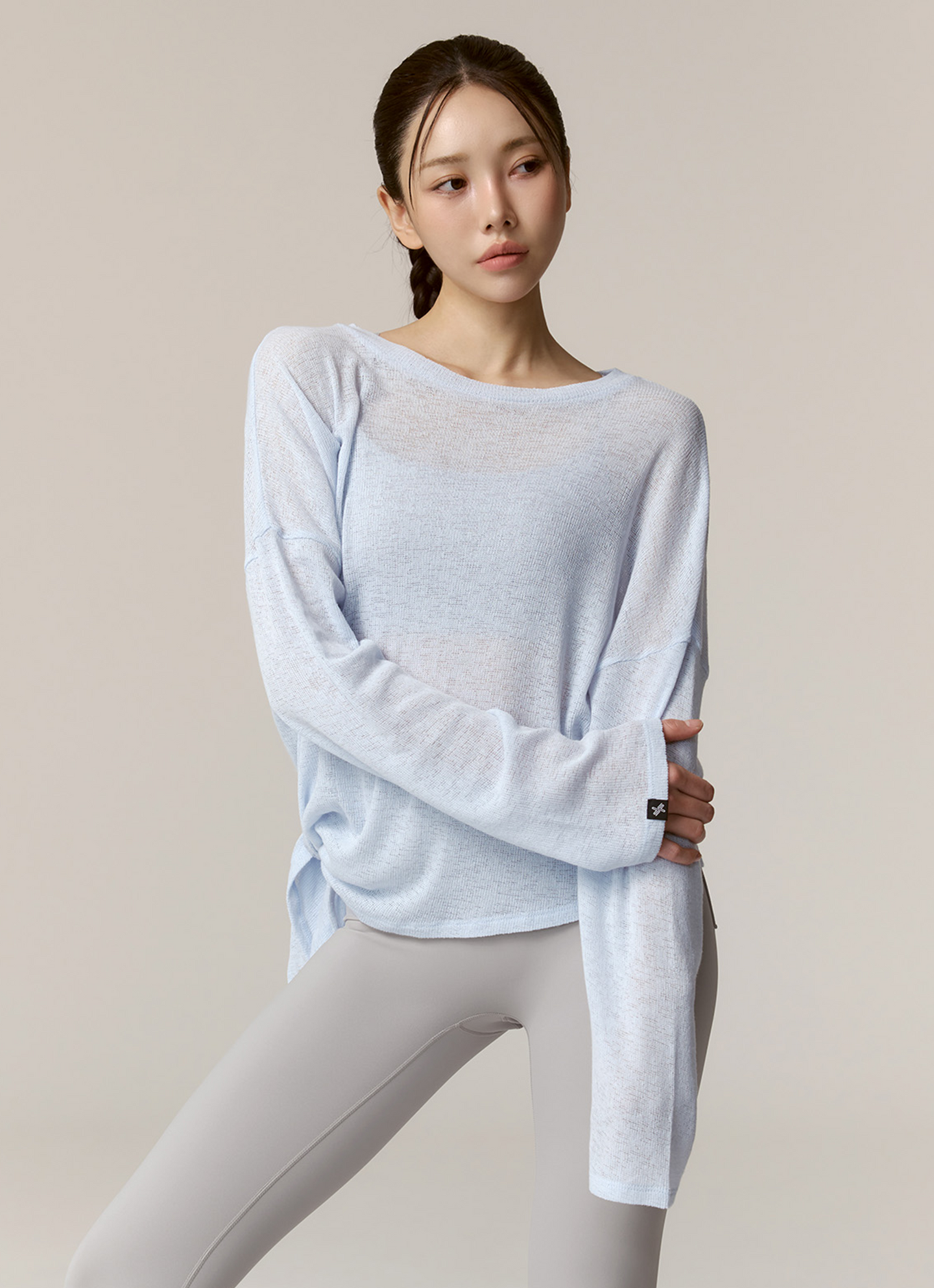 Side Slit Cover Up Long Sleeve