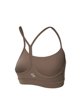 Black Label Signature Breath Racerback Bra Top in Cocoa Brown