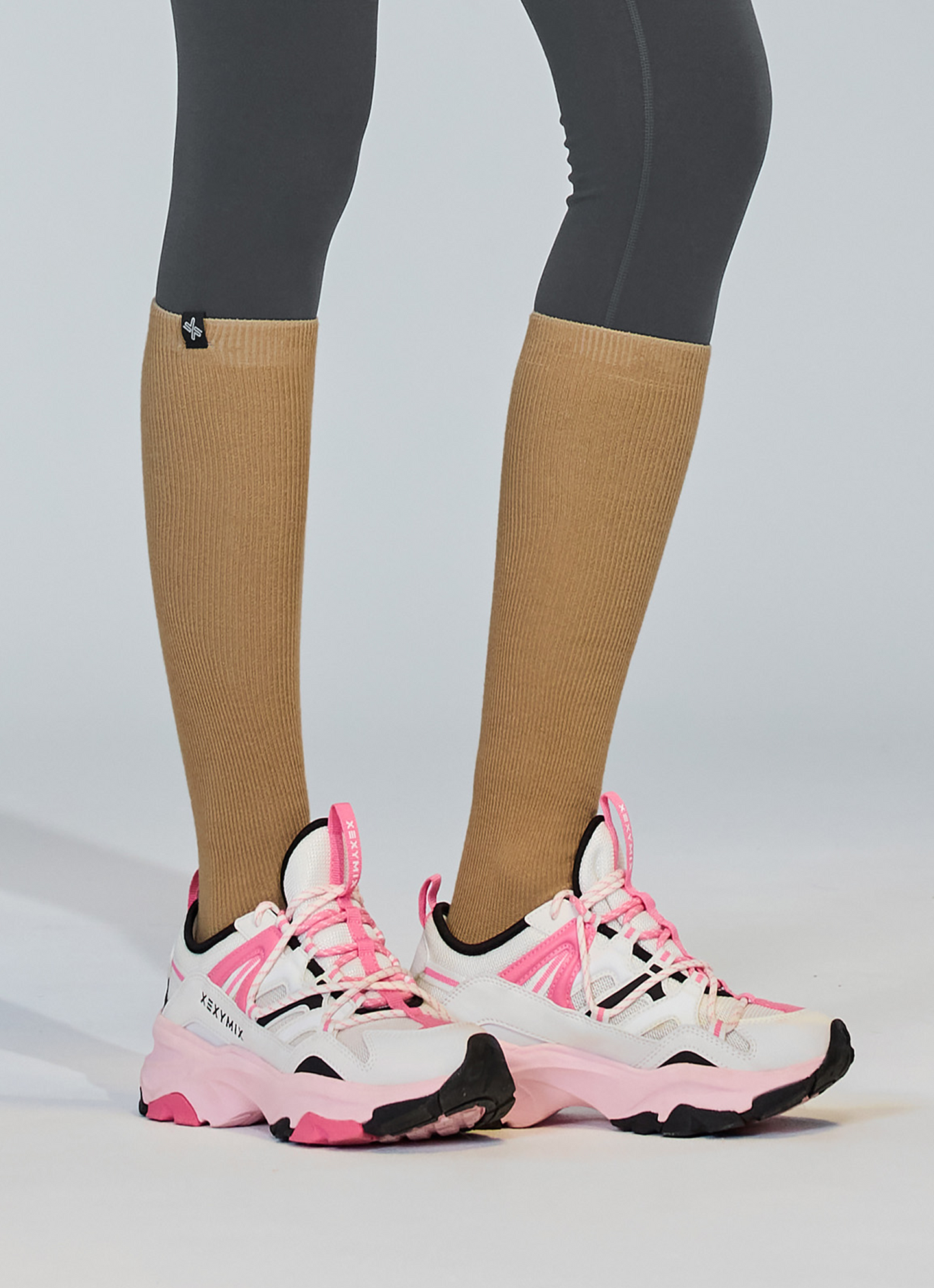 Non-slip Ribbed Knee Socks