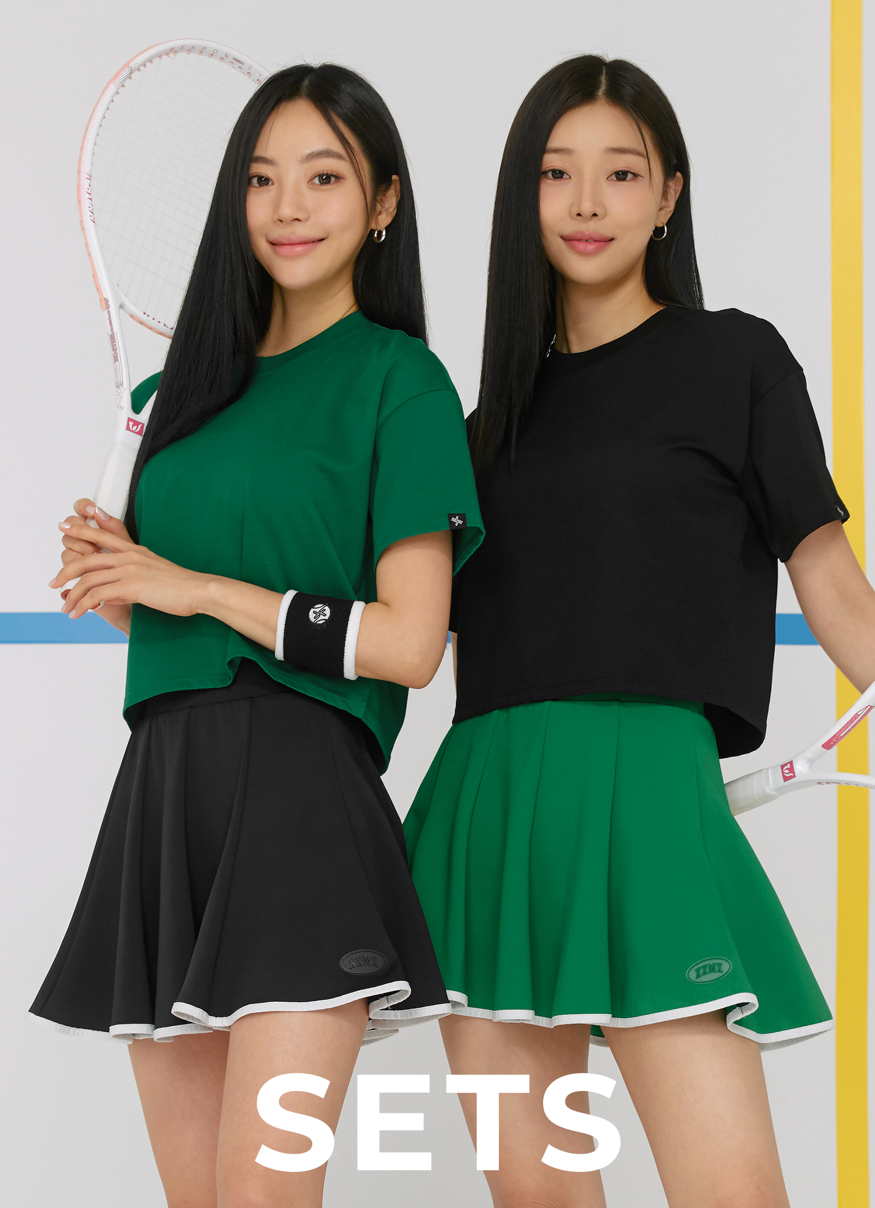 Cool Touch Basic Cropped T-shirt SET