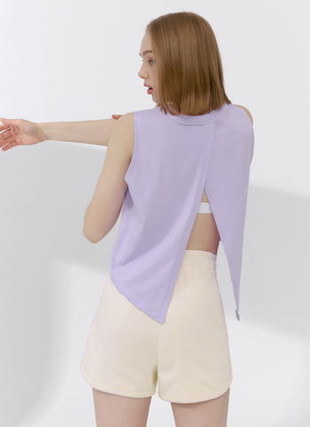 Pima Back Slit Sleeveless