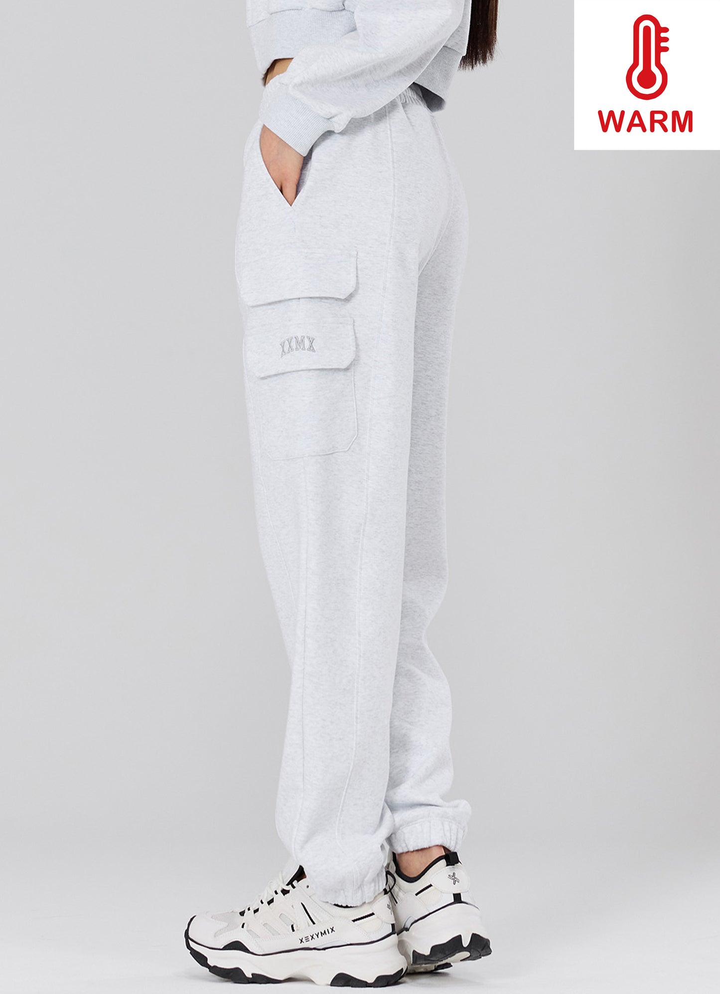 Warm Cotton Cargo Jogger Pants