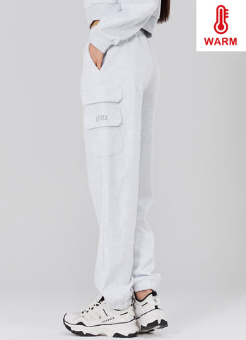 Warm Cotton Cargo Jogger Pants