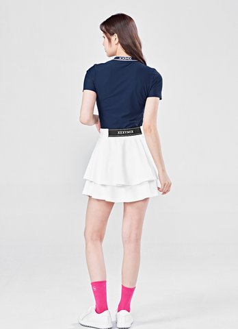 Golf Embossed Jacquard Logo Short Sleeve
