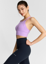 Dual Layer Seamless Bra Top in Dream Lavender