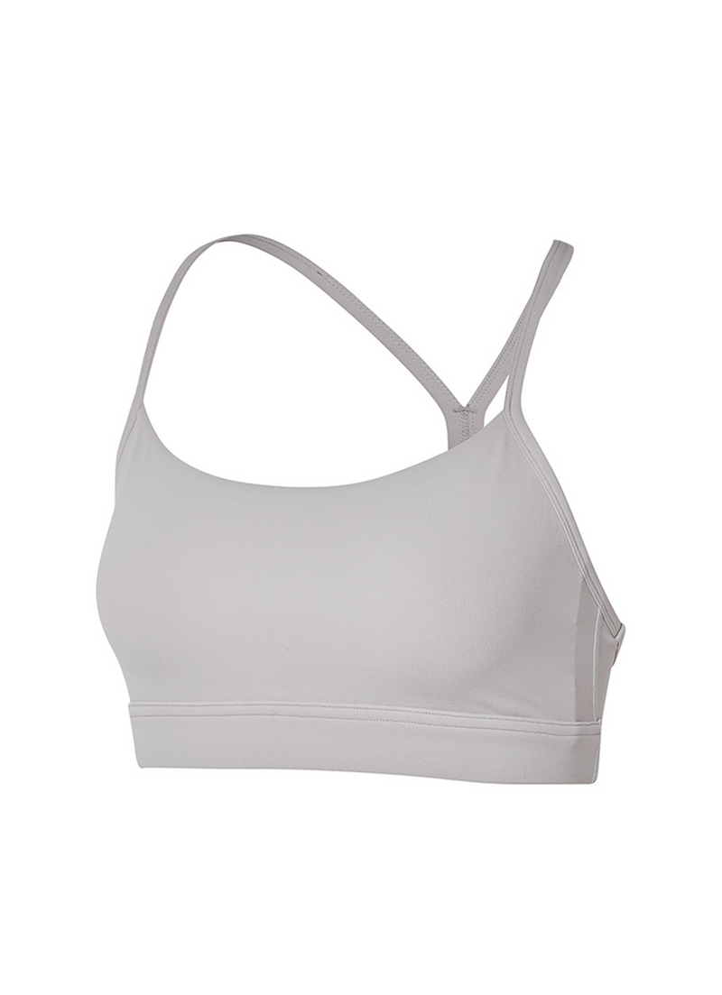 Black Label Signature Breath Racerback Bra Top in Earth Gray