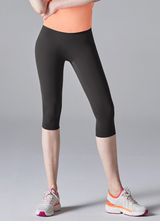 Black Label Signature 300N Leggings 6.5 in Evening Gray