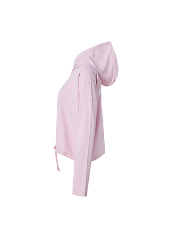Daily Feather String Crop Hoodie