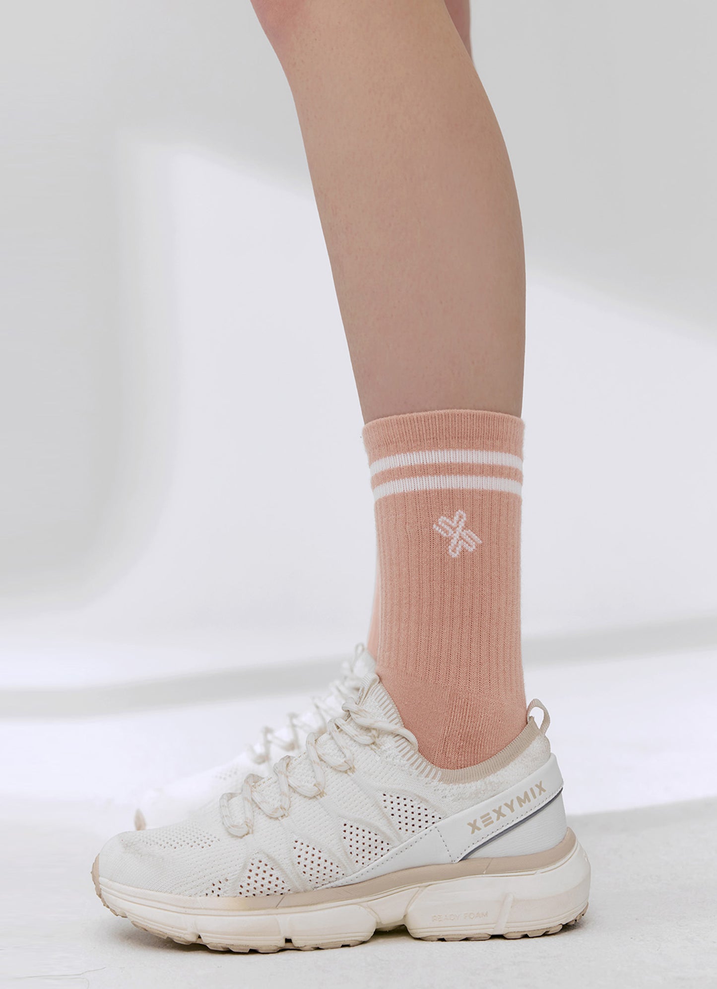 Fresh Double Line Crew Socks