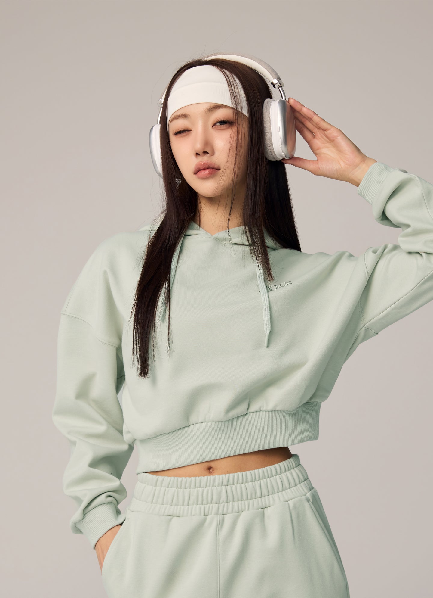 Warm Cotton Crop Hoodie