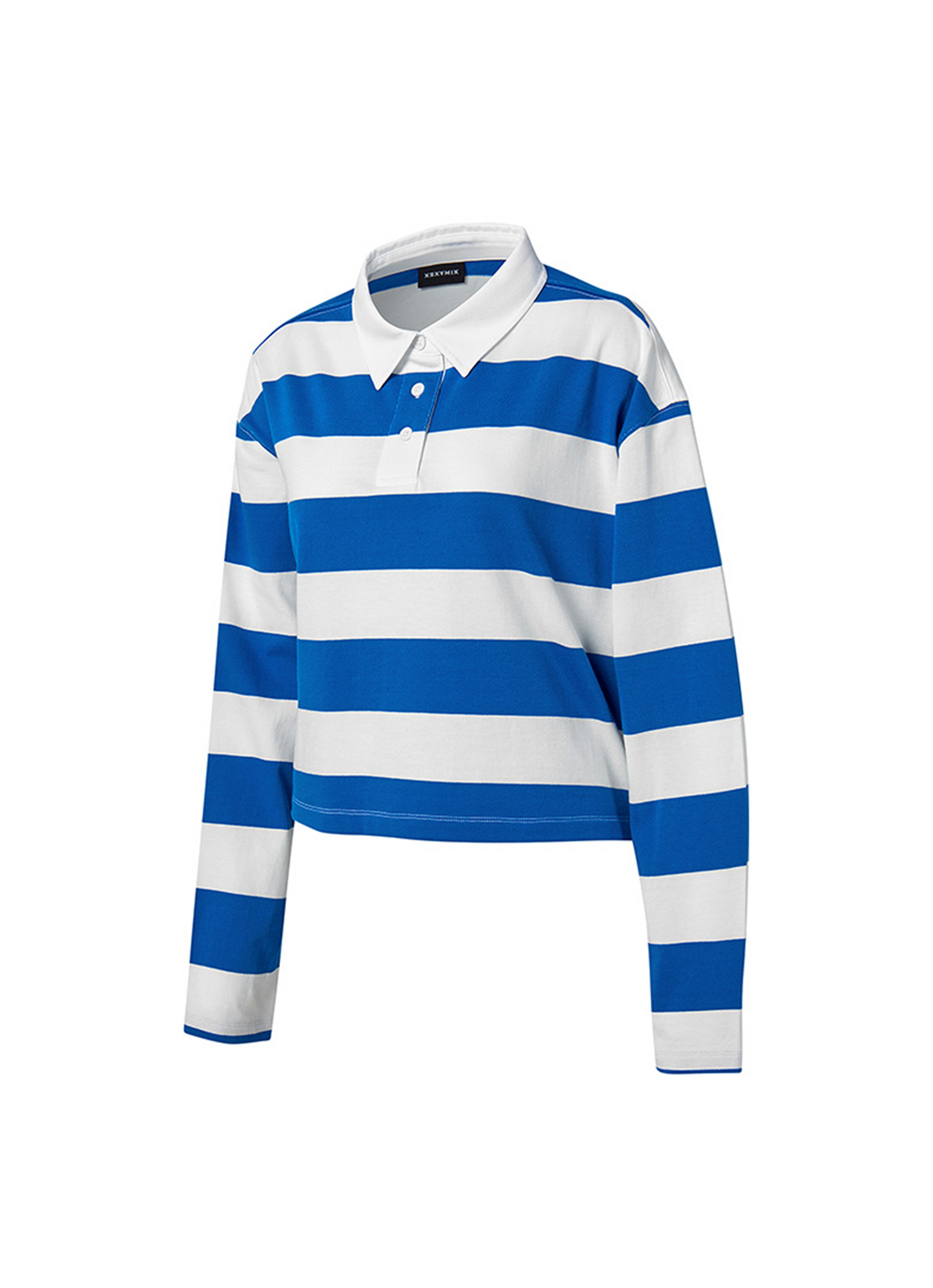 Striped Oversized Crop Longsleeve