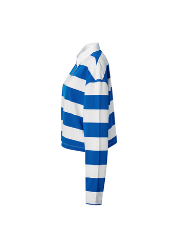 Striped Oversized Crop Longsleeve