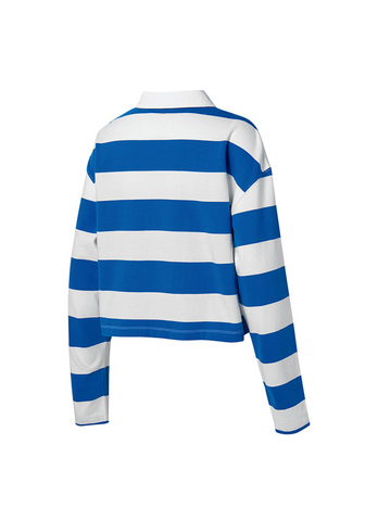Striped Oversized Crop Longsleeve