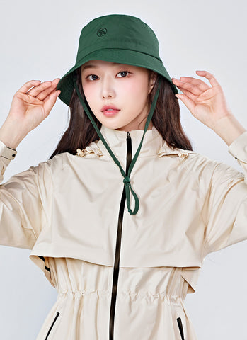 Basic String Bucket Hat Topi