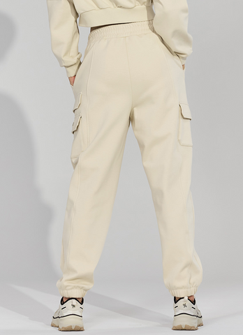 Warm Cotton Cargo Jogger Pants
