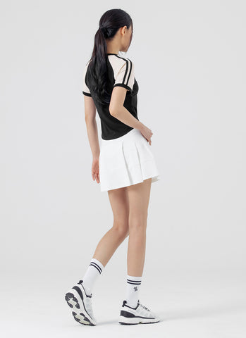 Back Pleats 2-in-1 Skirts